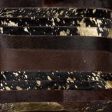 18" Chocolate Cowhide Throw Pillow - Homeroots