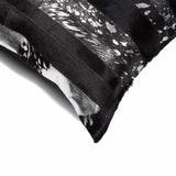 18" X 18" X 5" Black And Silver  Pillow - Homeroots
