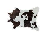 2' X 3' Brown and White Cowhide Hand Woven Area Rug - Homeroots