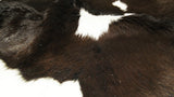 2' X 3' Brown and White Cowhide Hand Woven Area Rug - Homeroots