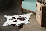 2' X 3' Brown and White Cowhide Hand Woven Area Rug - Homeroots - Flyclothing LLC