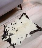 2' X 3' White And Black Calfskin - Area Rug - Homeroots