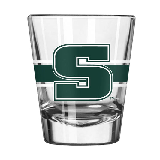 Slippery Rock Univ 2oz Stripe Shot Glass - Logo Brands - Flyclothing LLC