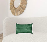 12" X 20" X 5" Verde Cowhide  Pillow - Homeroots