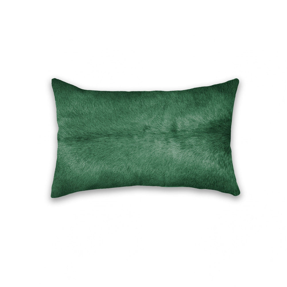 12" X 20" X 5" Verde Cowhide  Pillow - Homeroots