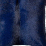 18" Navy Cowhide Throw Pillow - Homeroots
