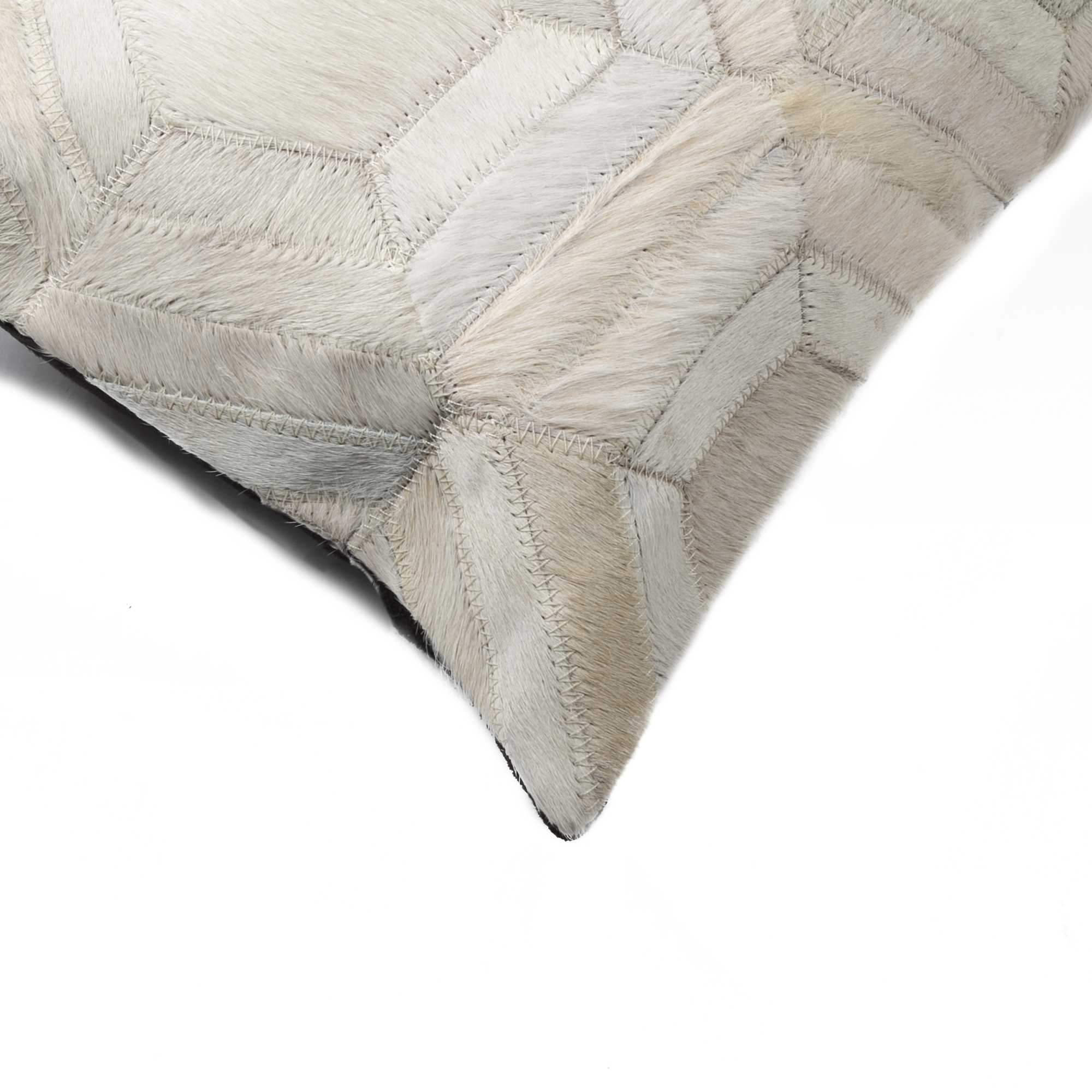12 X 20 Black And White Cowhide Throw Pillow - Homeroots - Flyclothing LLC