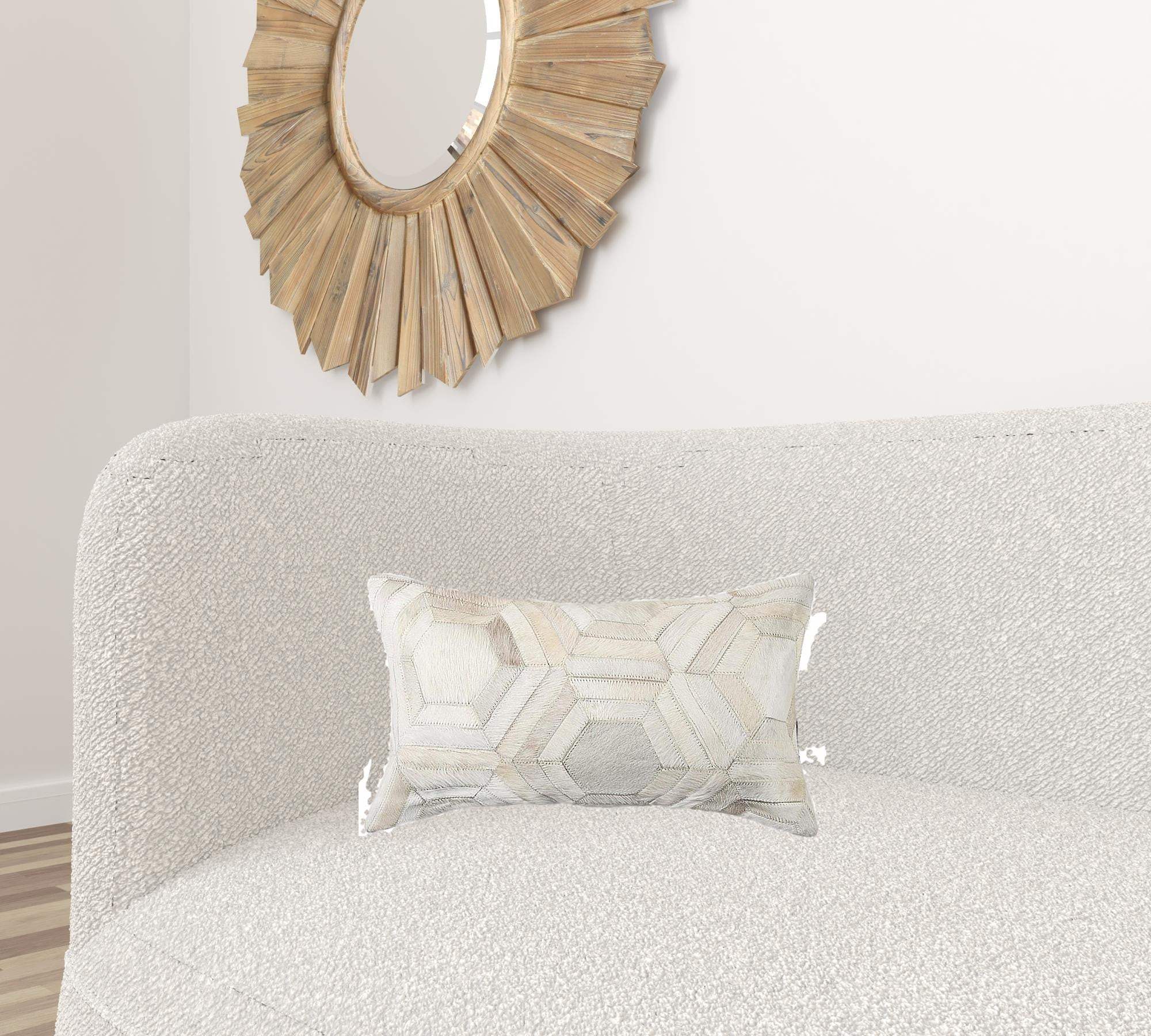 12 X 20 Black And White Cowhide Throw Pillow - Homeroots - Flyclothing LLC