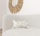 12 X 20 Black And White Cowhide Throw Pillow - Homeroots