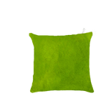Set of Two Lime Green Cowhide Throw Pillow