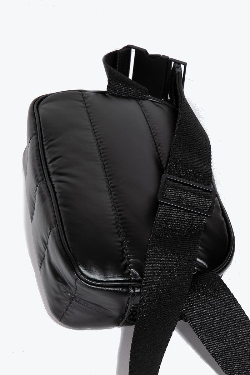 Fame Quilted Nylon Crossbody Bag - Trendsi