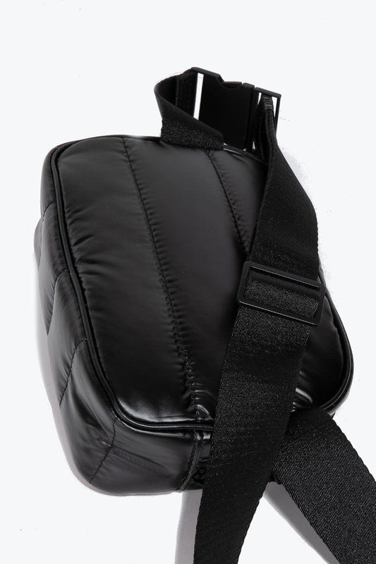 Fame Quilted Nylon Crossbody Bag - Trendsi