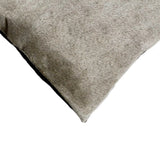 Set of Two 12" X 20" Gray Cowhide Throw Pillow - Homeroots