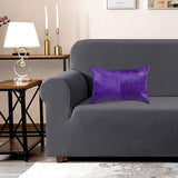 12 X 20 Purple Cowhide Throw Pillow - Homeroots