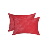 12" X 20" X 5" Firecracker Cowhide  Pillow 2 Pack - Homeroots