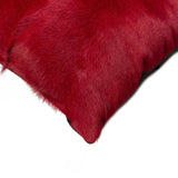 18" X 18" X 5" Wine Cowhide  Pillow 2 Pack - Homeroots