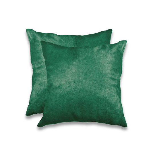 18" X 18" X 5" Verde Cowhide  Pillow 2 Pack - Homeroots