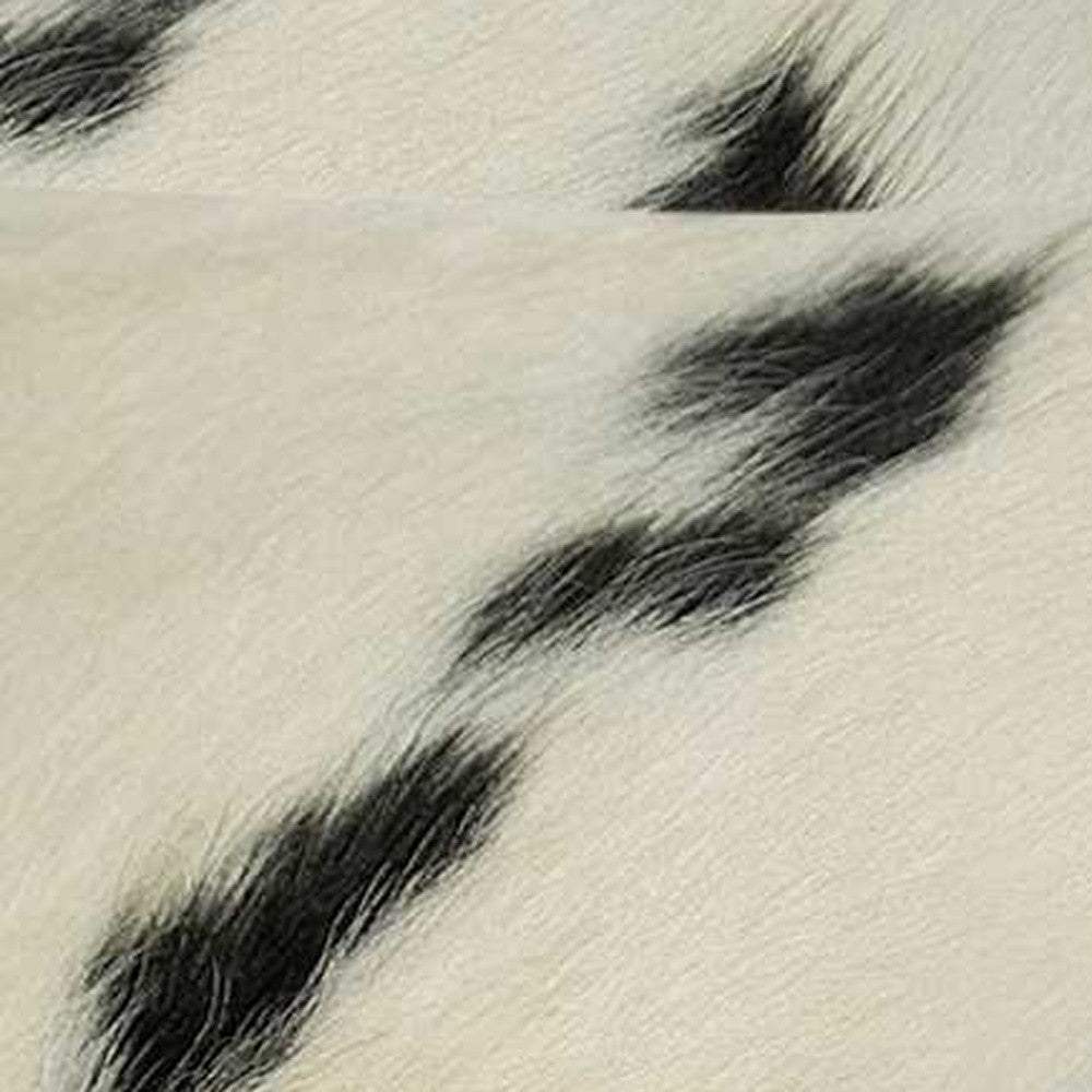 18 X 18 Black And White Cowhide Throw Pillow - Homeroots - Flyclothing LLC