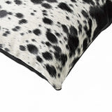 16"X16" Salt And Pepper Black And White Cowhide  Pillow 2 Pack - Homeroots