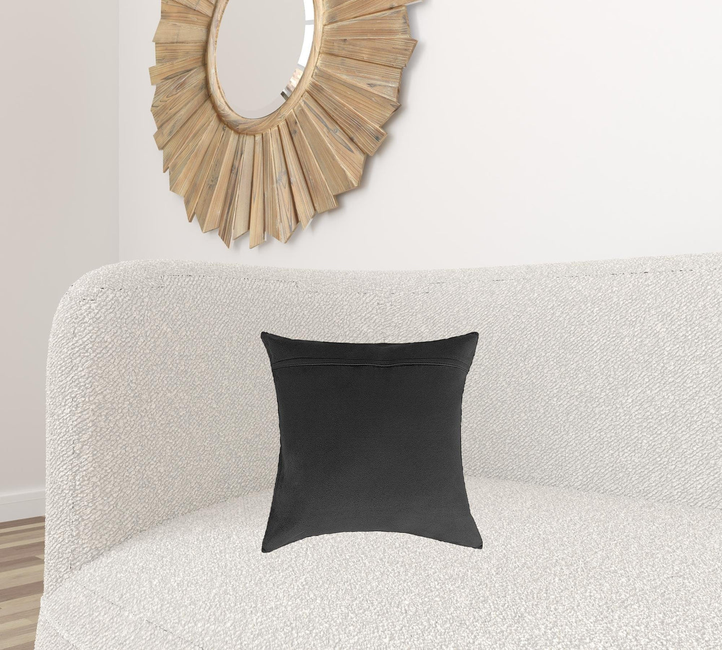 16"X16" Salt And Pepper Black And White Cowhide Pillow 2 Pack - Homeroots - Flyclothing LLC