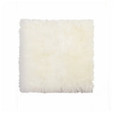 17" X 17" White Synthetic Solid Color Pad - Homeroots