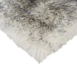 17" X 17" Gray Synthetic Animal Print Pad - Homeroots