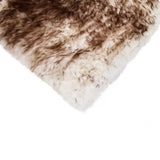 17" X 17" Brown And White Synthetic Animal Print Pad - Homeroots