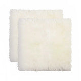 17" X 17" Off White Synthetic Solid Color Pad - Homeroots
