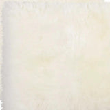 17" X 17" Off White Synthetic Solid Color Pad - Homeroots