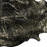 60" X 84" Chocolate And Gold Cowhide - Area Rug - Homeroots - Flyclothing LLC