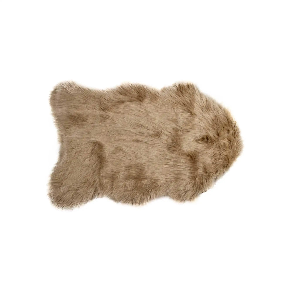 24" X 36" X 1.5" Tan Sheepskin - Area Rug - Homeroots - Flyclothing LLC