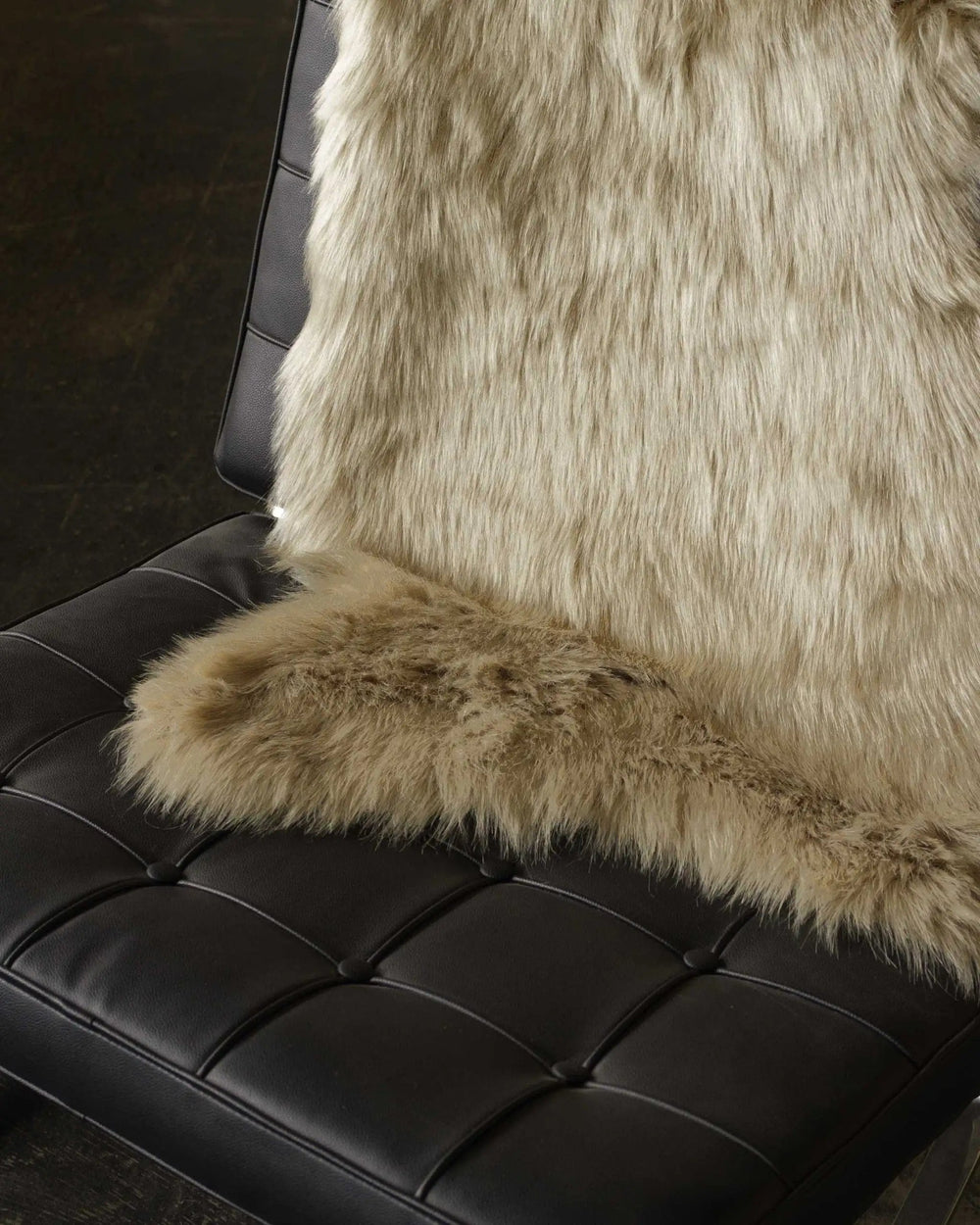 24" X 36" X 1.5" Tan Sheepskin - Area Rug - Homeroots - Flyclothing LLC