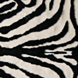 5' X 7' Black and White Faux Cowhide Zebra Print Area Rug - Homeroots - Flyclothing LLC