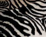 5' X 7' Black and White Faux Cowhide Zebra Print Area Rug - Homeroots - Flyclothing LLC