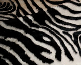5' X 7' Black and White Faux Cowhide Zebra Print Area Rug - Homeroots - Flyclothing LLC