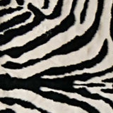 5' X 7' Black and White Faux Cowhide Zebra Print Area Rug - Homeroots - Flyclothing LLC