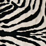 5' X 7' Black and White Faux Cowhide Zebra Print Area Rug - Homeroots - Flyclothing LLC