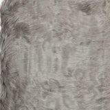 3' X 5' Gray Rectangular Faux Fur - Area Rug - Homeroots - Flyclothing LLC