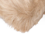 3' X 5' Tan Rectangular Faux Fur - Area Rug - Homeroots - Flyclothing LLC