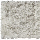 3' X 5' Gray Faux Fur Area Rug - Homeroots - Flyclothing LLC
