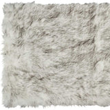 3' X 5' Gray Faux Fur Area Rug - Homeroots - Flyclothing LLC