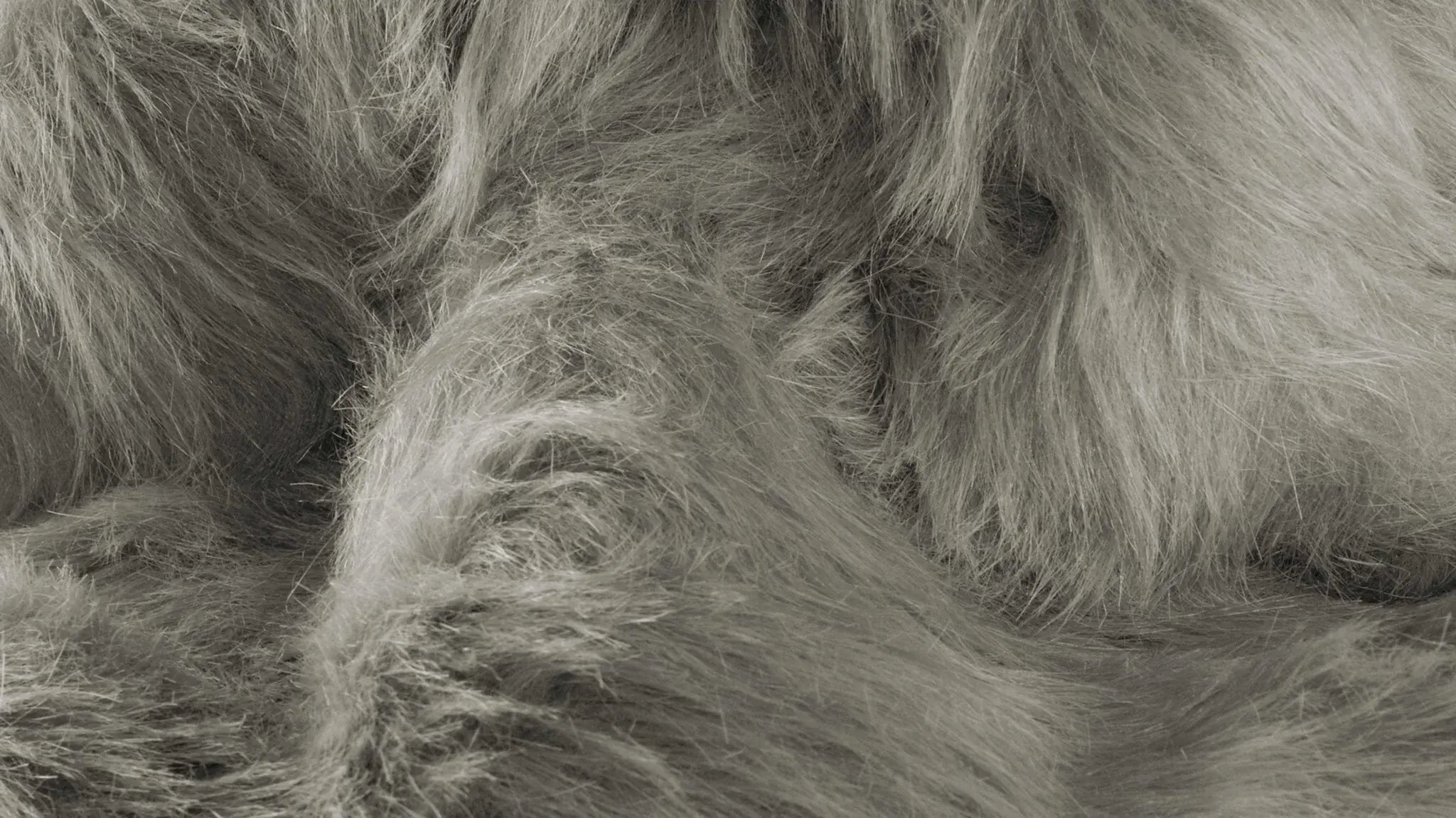 5' X 8' Gray Faux Sheepskin Area Rug - Homeroots - Flyclothing LLC