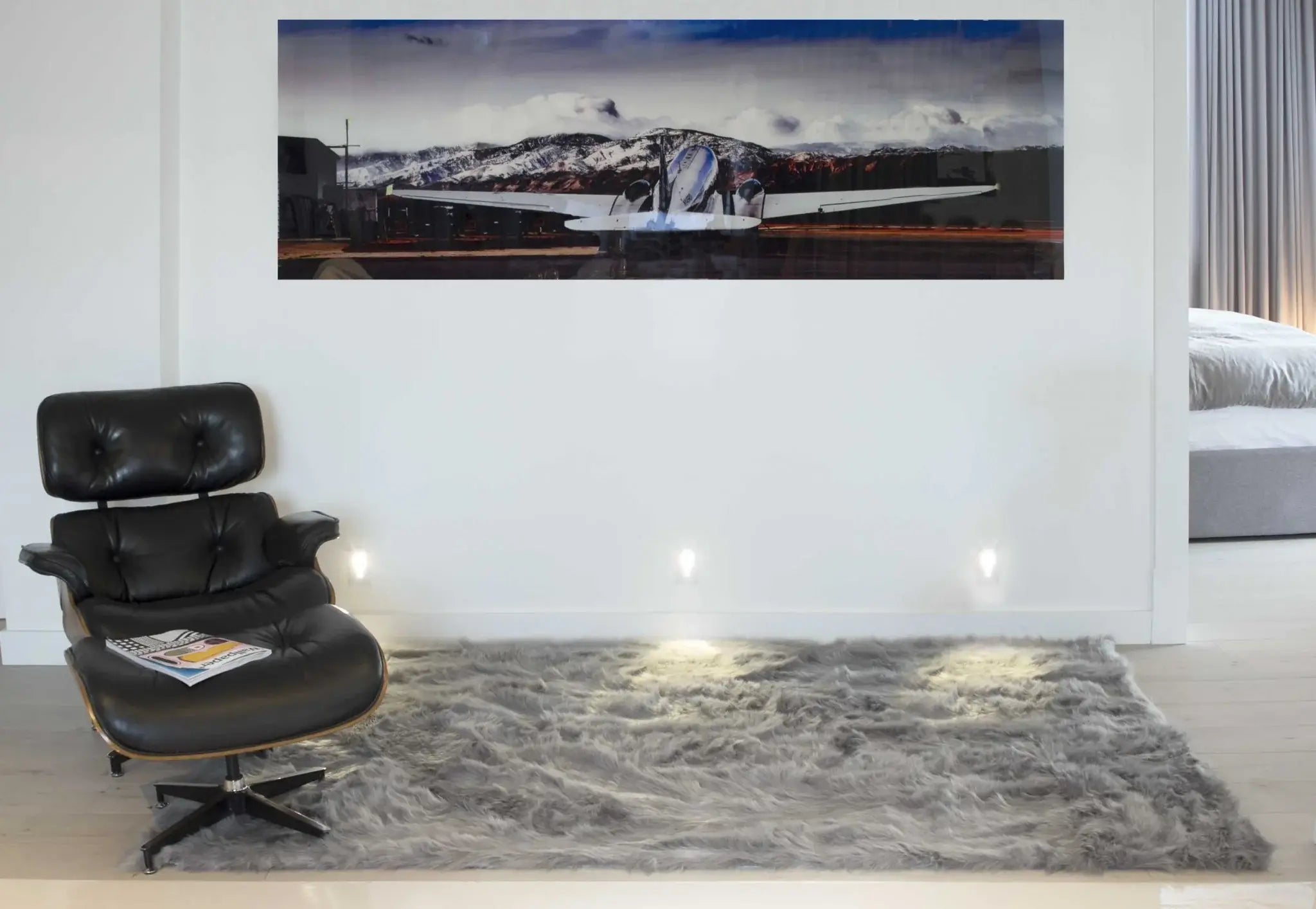 5' X 8' Gray Faux Sheepskin Area Rug - Homeroots - Flyclothing LLC