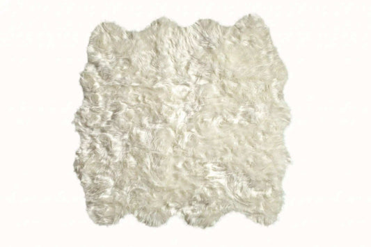 Off White Animal Print Area Rug - Homeroots - Flyclothing LLC