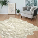 Off White Animal Print Area Rug - Homeroots - Flyclothing LLC