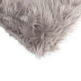 12" X 20" X 5" Gray Faux  Pillow 2 Pack - Homeroots
