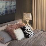 18" X 18" X 5" Sugarland Black And White Faux  Pillow 2 Pack - Homeroots