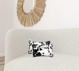 12" X 20" X 5" Sugarland Black And White Faux  Pillow 2 Pack - Homeroots