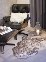 24" X 36" X 1.5" Gradient Chocolate Faux Sheepskin - Area Rug - Homeroots - Flyclothing LLC