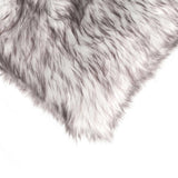 Set of Two 18" Chocolate Faux Fur Throw Pillow - Homeroots